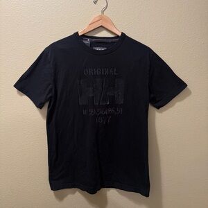 Men’s Large Helly Hansen Black Original HH N 59.56(26,5) 1877 Short Sleeve Shirt